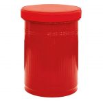 M0764 Pouf Bidon Métal