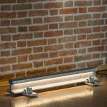 M1529 (M5) Lampe de sol "Rail" aluminium