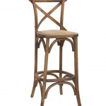 M1598 Chaise haute rotin/bois