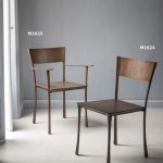 M1624 Chaise laiton antique