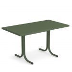 M2309 Table Fixe ou rabattable 80x140/ Bord carré