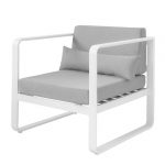 M0850 Fauteuil aluminium mat
