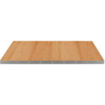 M2523 Plateau en bois massif | Bord clouté
