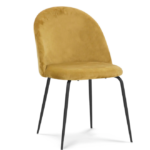 M3027 Chaise velours/ cadre noir