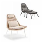 M2996 Fauteuil Lounge cordes  | Coussinage Oléfine