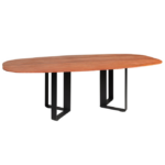 M3137 Table en Marbre Travertin Rouge
