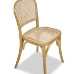 M4140 Chaise Bois & Rotin | style viennois