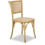 M4139 Chaise Bois & Rotin | style viennois