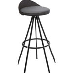 M4310 Tabouret design métal & simili