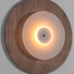 M4353 Applique Halo circulaire_Bois/LED