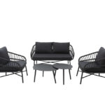 M4505 Ensemble Lounge Technorotin – Style Minimaliste & Durable