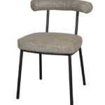 M4510 Chaise Design Tissu & Acier – Style Moderne