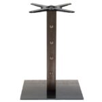 M4554 Pied de table clouté en acier | H73-H110